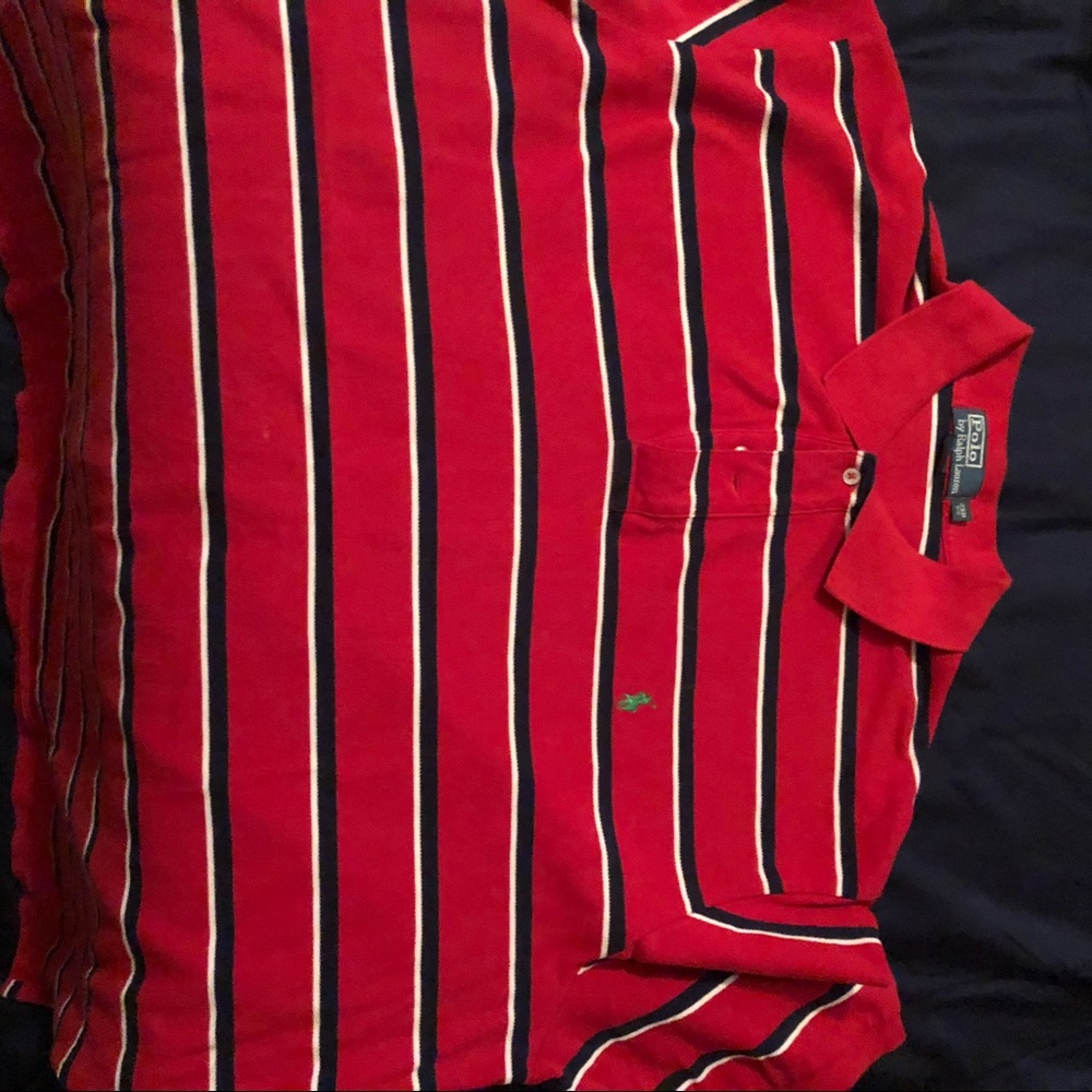 Men 3X red polo
